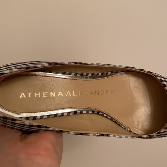 Athena Alexander Black and White Kitten Heels Size 8 - Picture 5 of 11